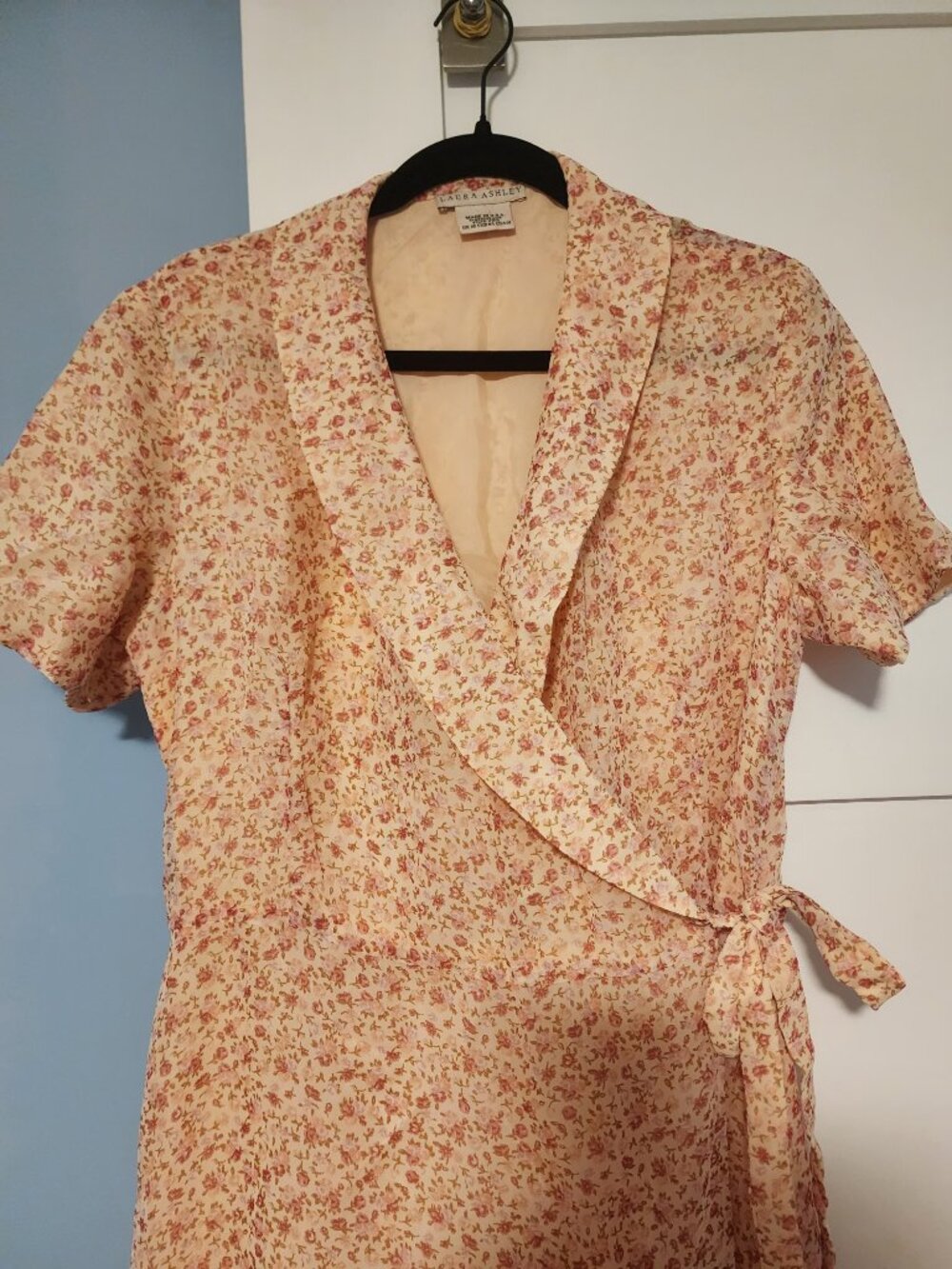 Vintage Laura Ashley Wrap Dress - Picture 2 of 4